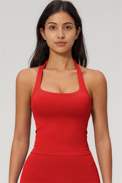 The Empower Halter Crop Top Shorts 2-Piece Set