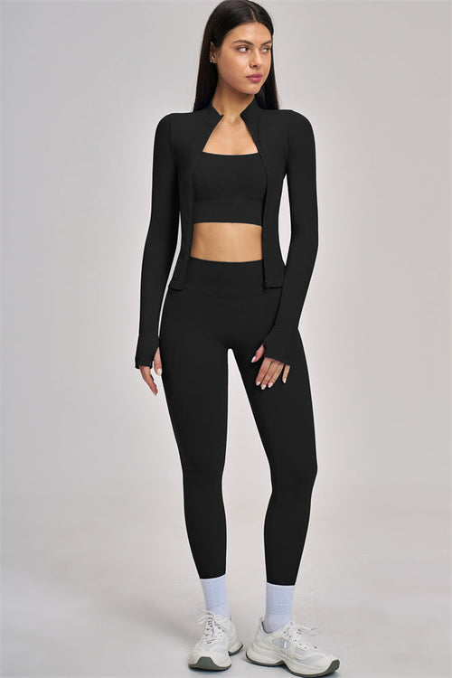 The Vision Jacket Sports Bra Leggings 3-Piece Set