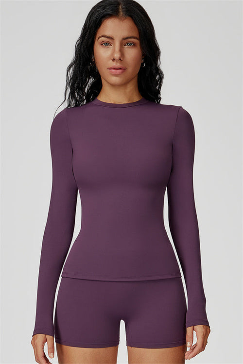 The Oasis Long Sleeve T-shirt Shorts 2-Piece Set