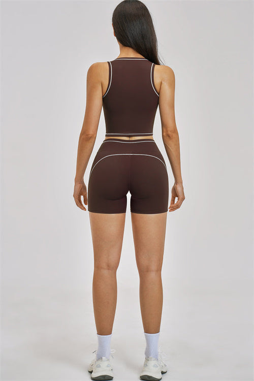 The Unbound Crop Top Shorts 2-Piece Set