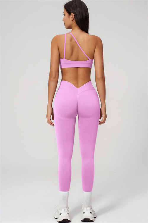 The Empower One-Shoulder Sports Bra Leggings 2-Piece Set
