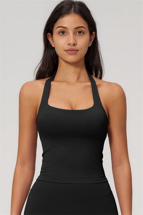The Empower Halter Crop Top Shorts 2-Piece Set