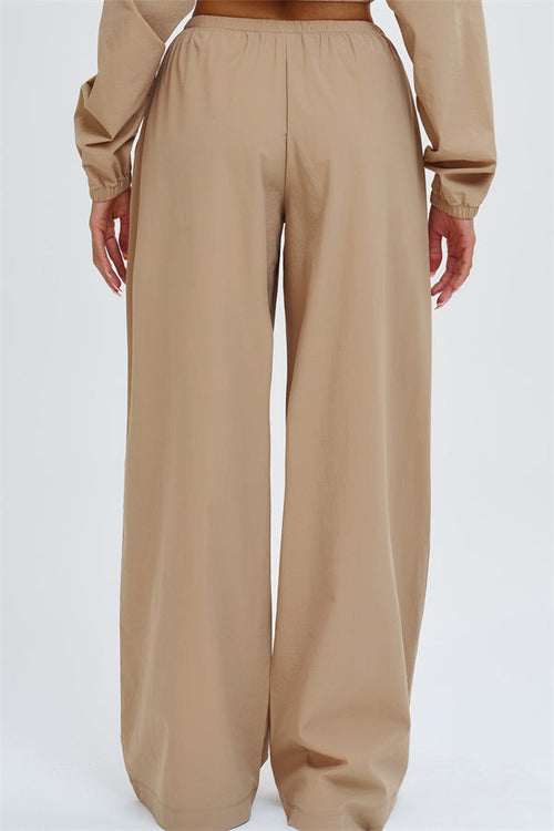The Svelte UV protection Crop Hoodie Sweatpants 2-Piece Set