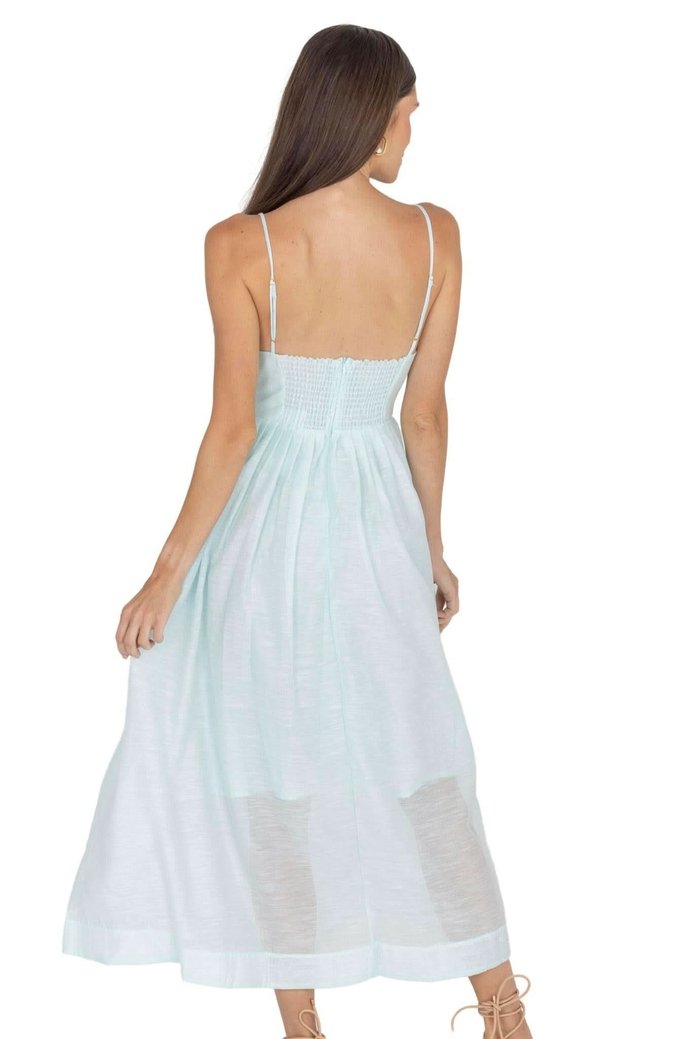 Adeli V Neck Midi Dress