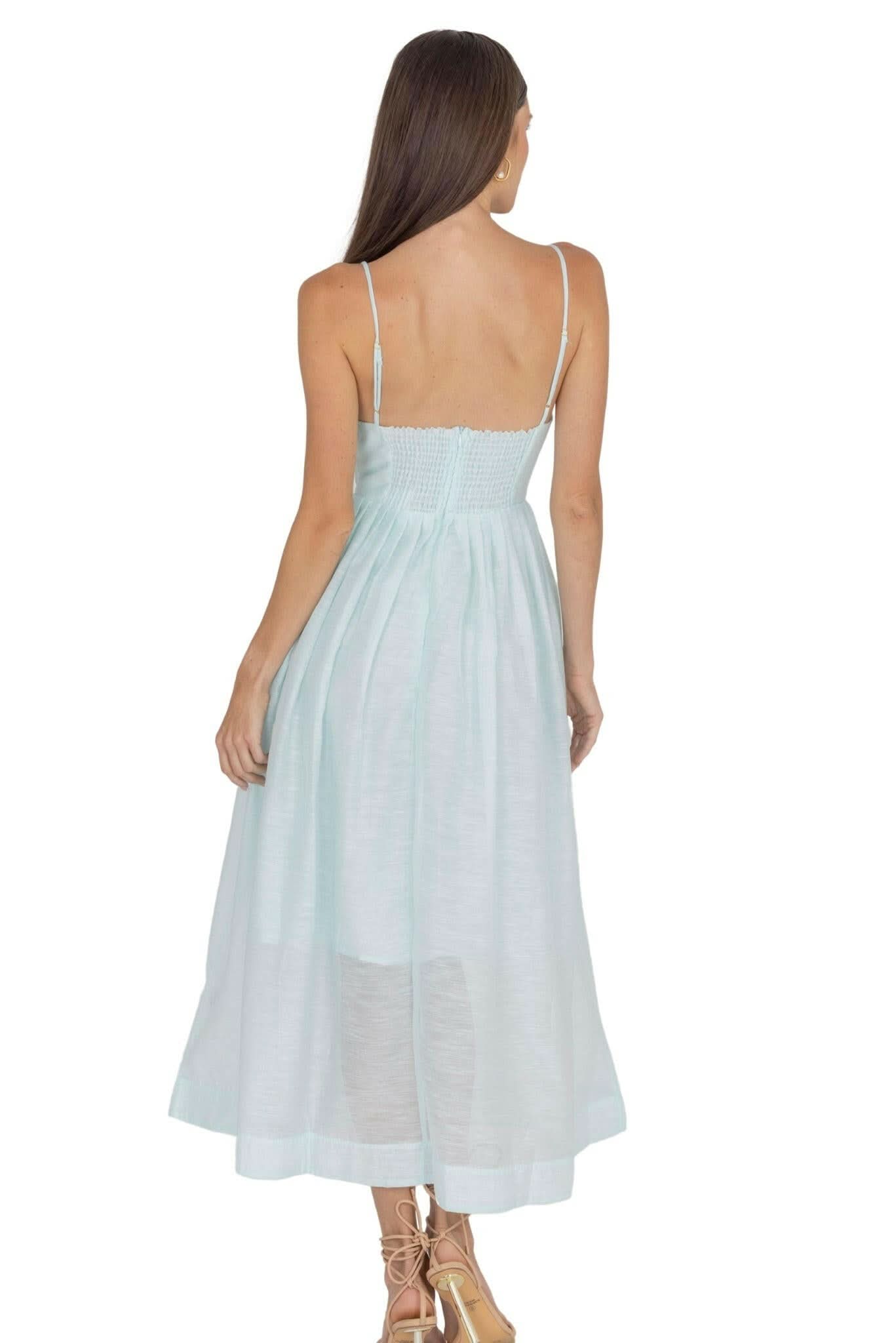 Adeli V Neck Midi Dress
