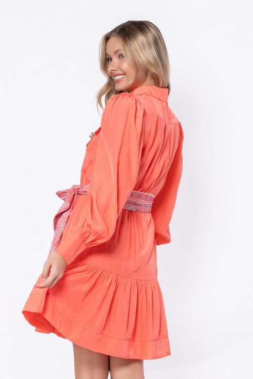 Alex Dress 37" (Coral/Pink)