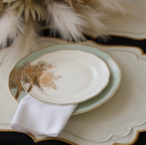 ARISTA IVORY RECTANGLE FABRIC PLACEMAT