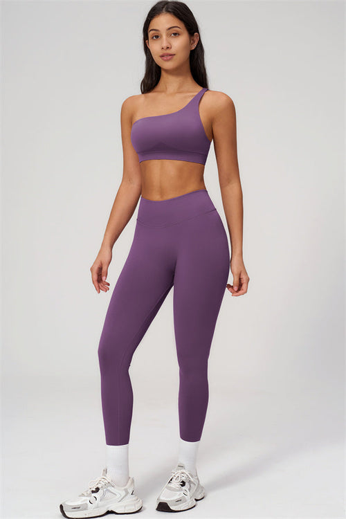 The Empower One-Shoulder Sports Bra Leggings 2-Piece Set