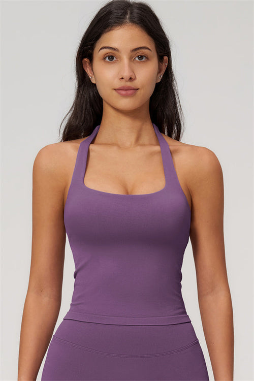 The Empower Halter Crop Top Shorts 2-Piece Set