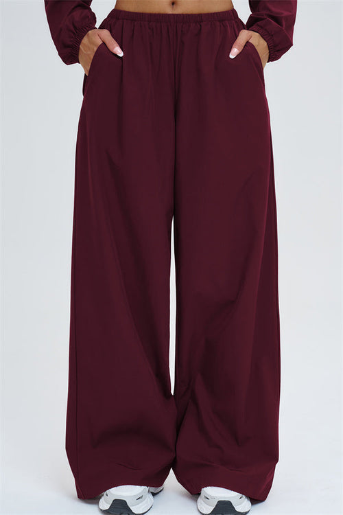 The Svelte UV protection Crop Hoodie Sweatpants 2-Piece Set