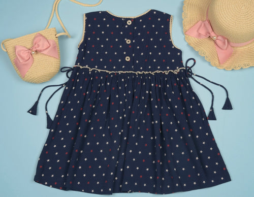 Blue Stars 4th of July Dress