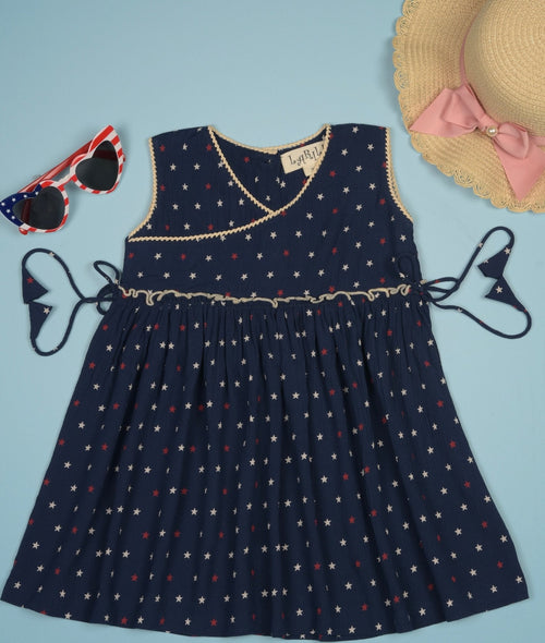 Blue Stars 4th of July Dress
