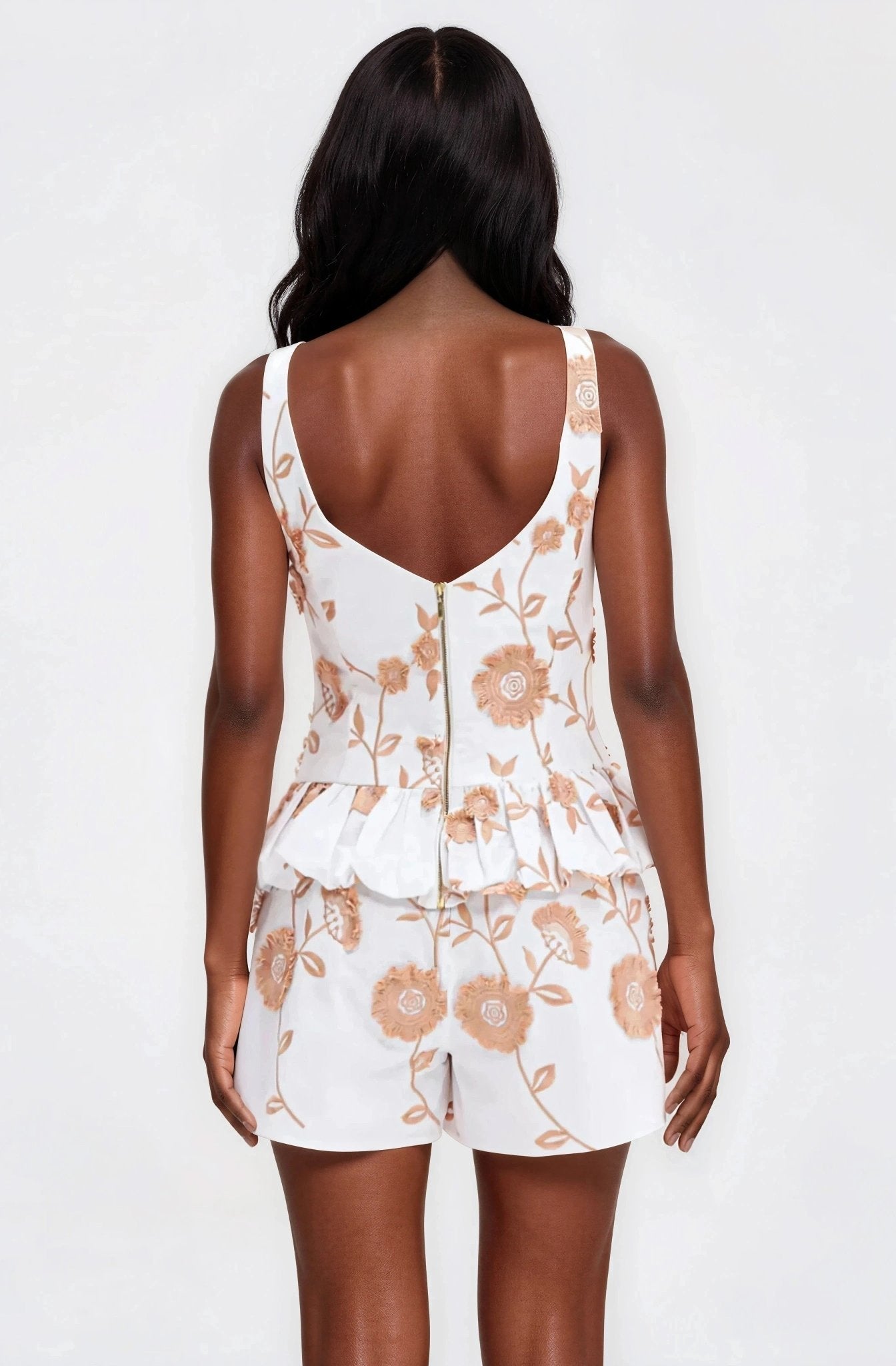 Botanical Poplin Top – Off White (Final Sale)