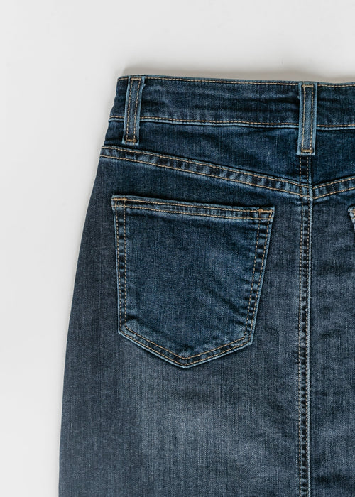 Inherit & Co. Women's Bria Dark Wash Denim Maxi Skirt