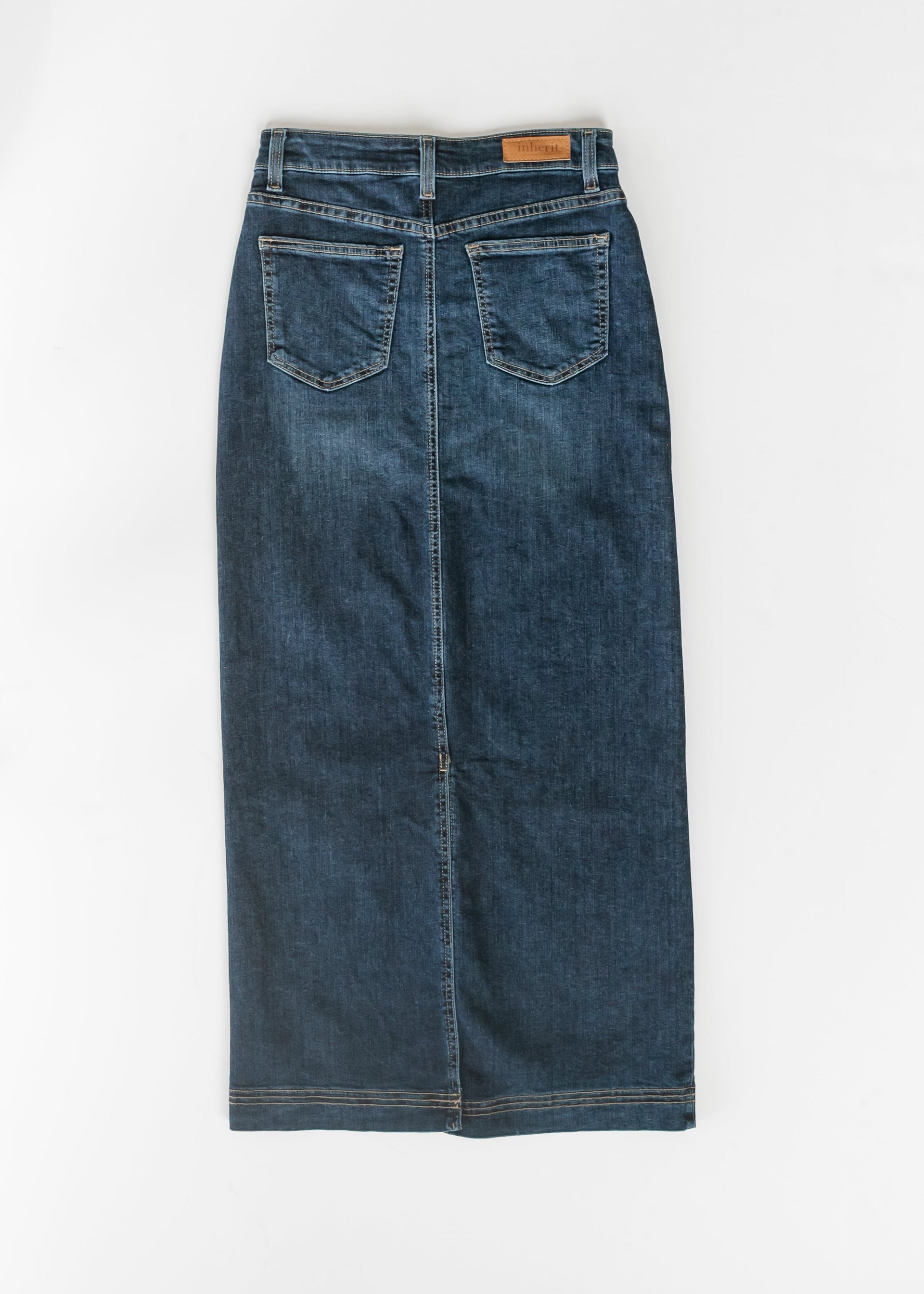 Inherit & Co. Women's Bria Dark Wash Denim Maxi Skirt