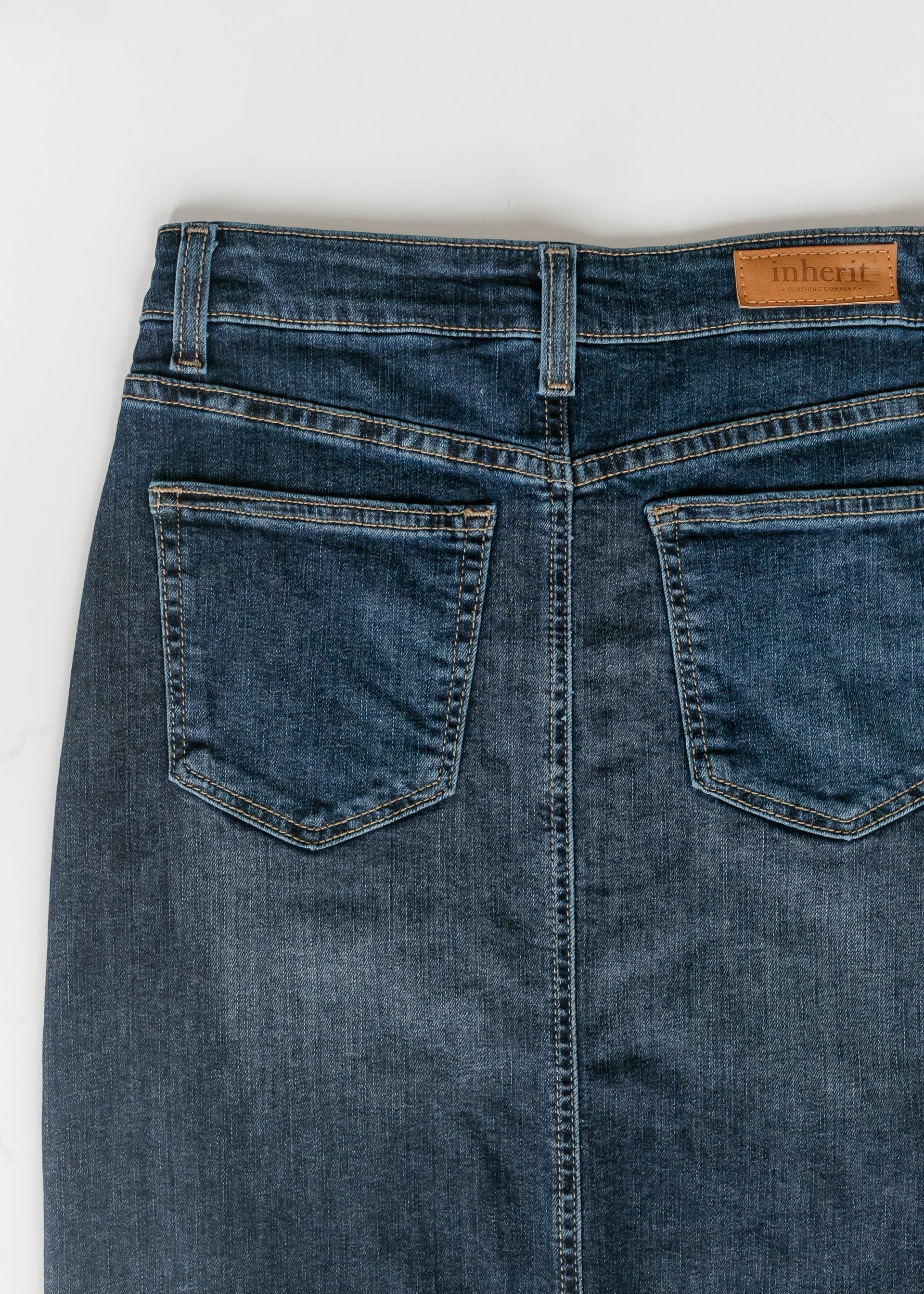 Inherit & Co. Women's Bria Dark Wash Denim Maxi Skirt