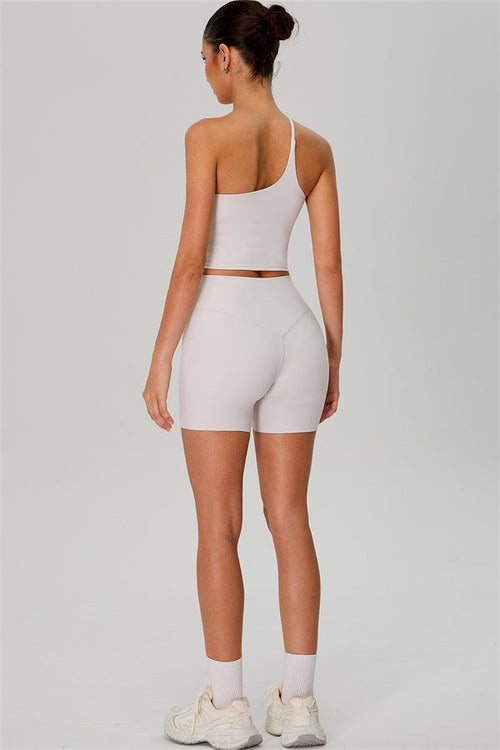 The Jewel One-Shoulder Crop Top Shorts 2-Piece Set