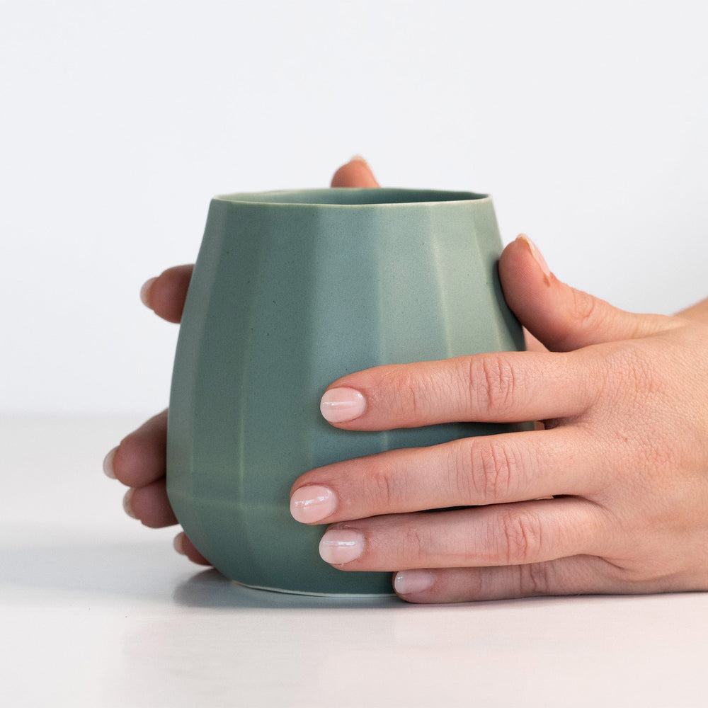 Ceramic Stemless Wine Glass - Set of 2 by Ember Collective