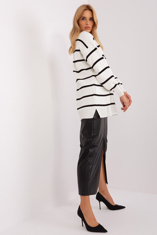 FACTORY PRICE Long Casual Striped Pullover Sweater-model 187505