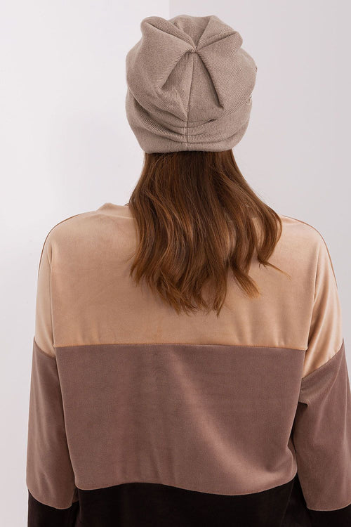 A.T. European Women's Acrylic Cashmere Winter Cap with Decorative Applique