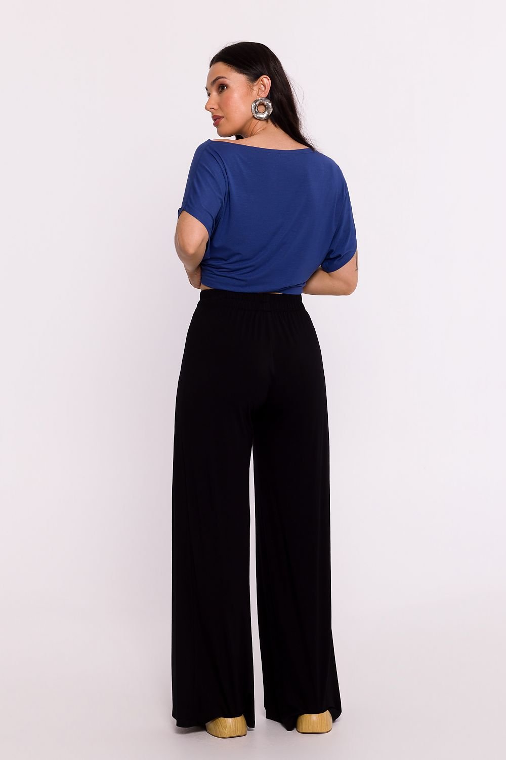 BeWear Women's Viscose Stretched Relaxed-Fit Trousers