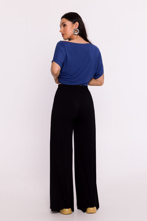 BeWear Women's Viscose Stretched Relaxed-Fit Trousers