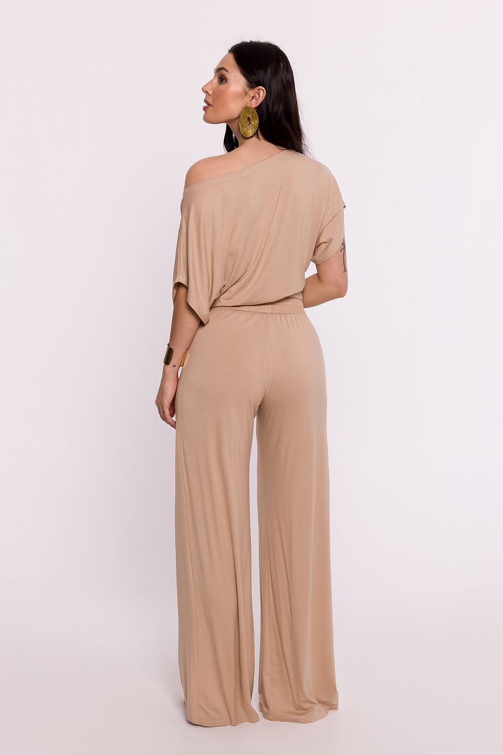 BeWear Women's Viscose Stretched Relaxed-Fit Trousers