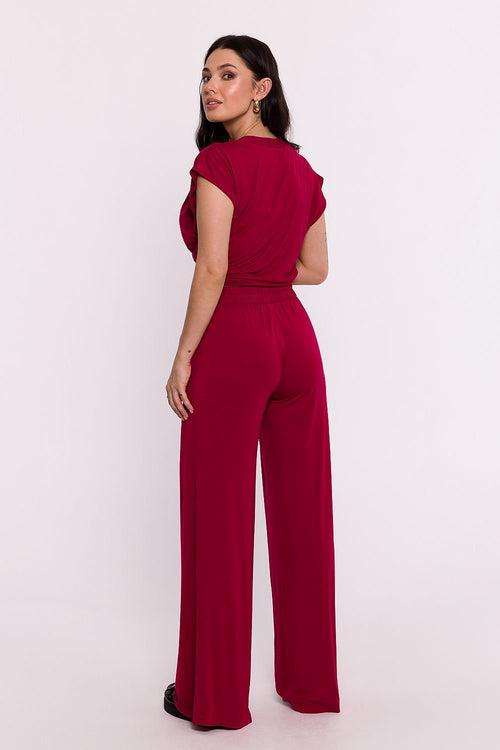 BeWear Women's Viscose Stretched Relaxed-Fit Trousers