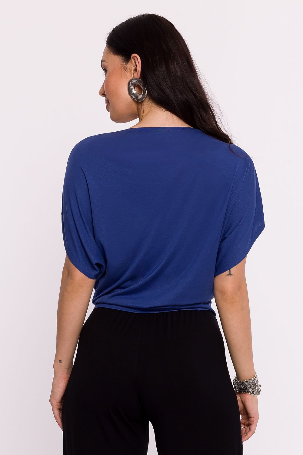 BeWear Stylish Women's Boat neck Viscose Blouse