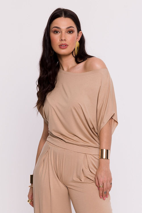 BeWear Stylish Women's Boat neck Viscose Blouse