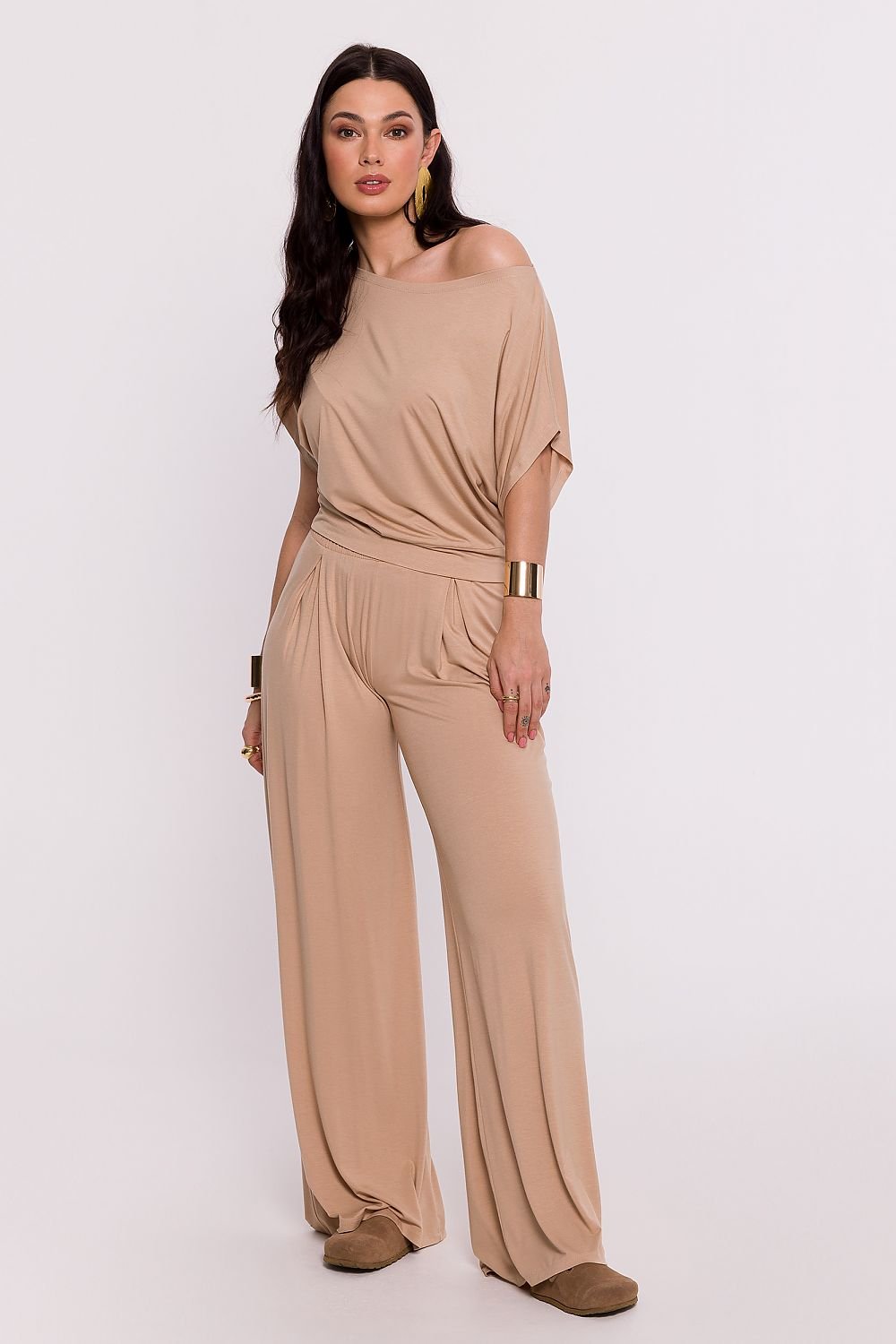 BeWear Stylish Women's Boat neck Viscose Blouse