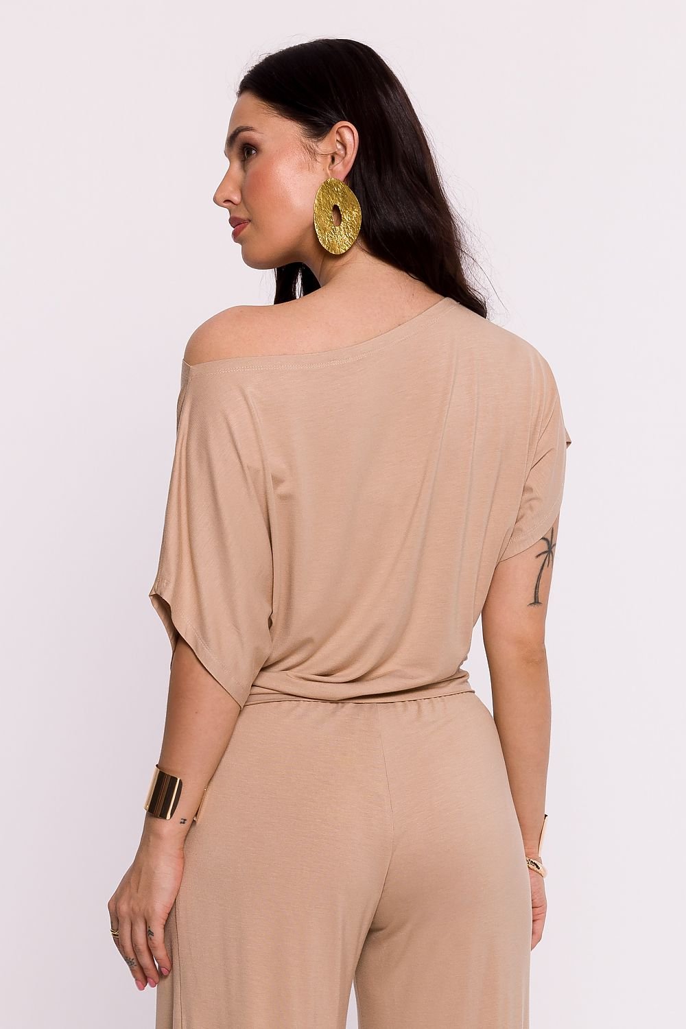 BeWear Stylish Women's Boat neck Viscose Blouse