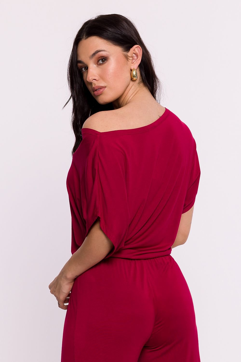 BeWear Stylish Women's Boat neck Viscose Blouse