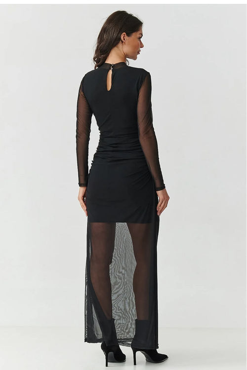  Evening dress model 219536 Makadamia 