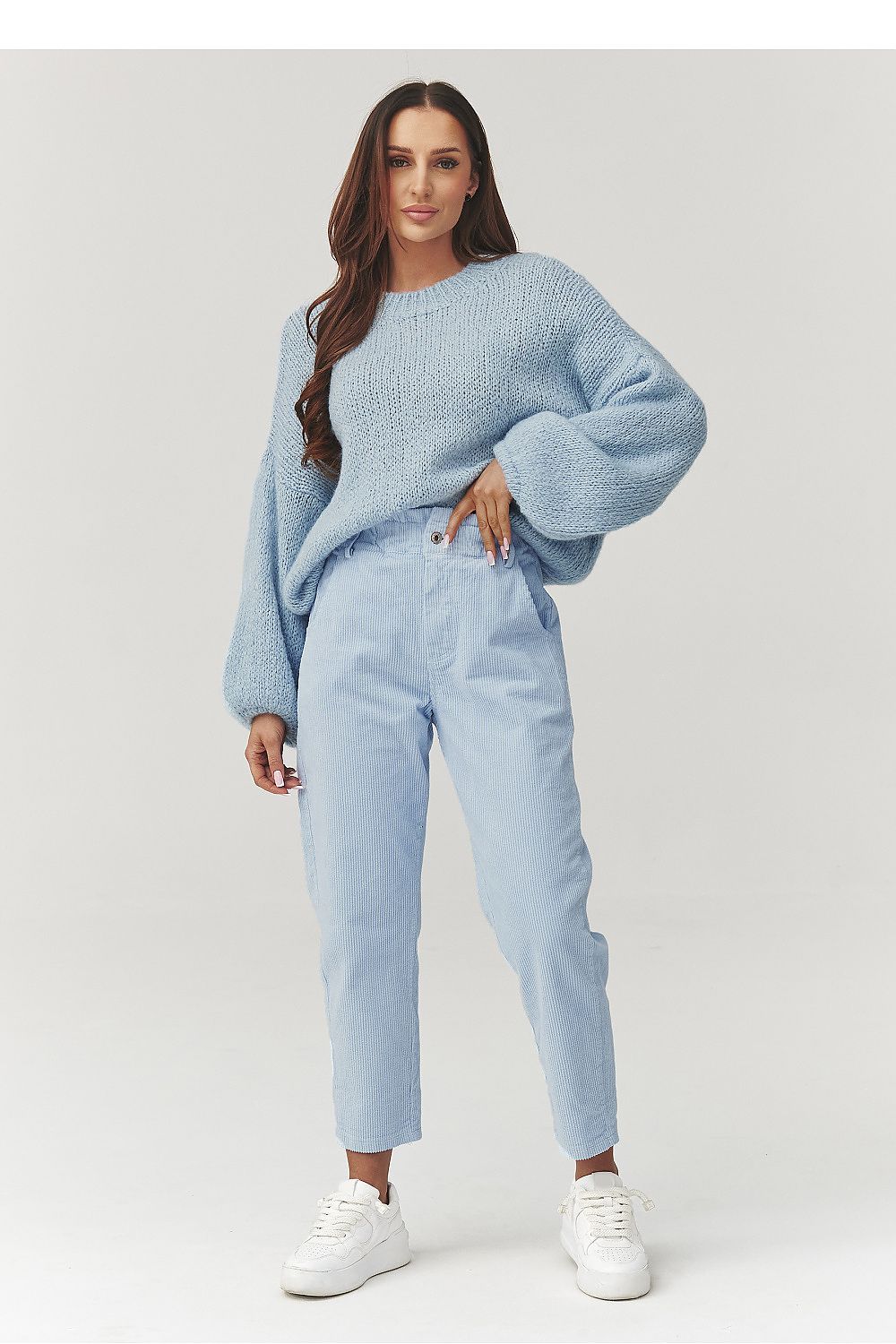  Women trousers model 223244 Makadamia 