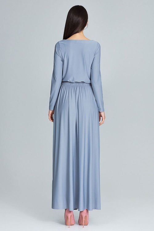 FIGL Women's Classy Long Sleeves Maxi Dress