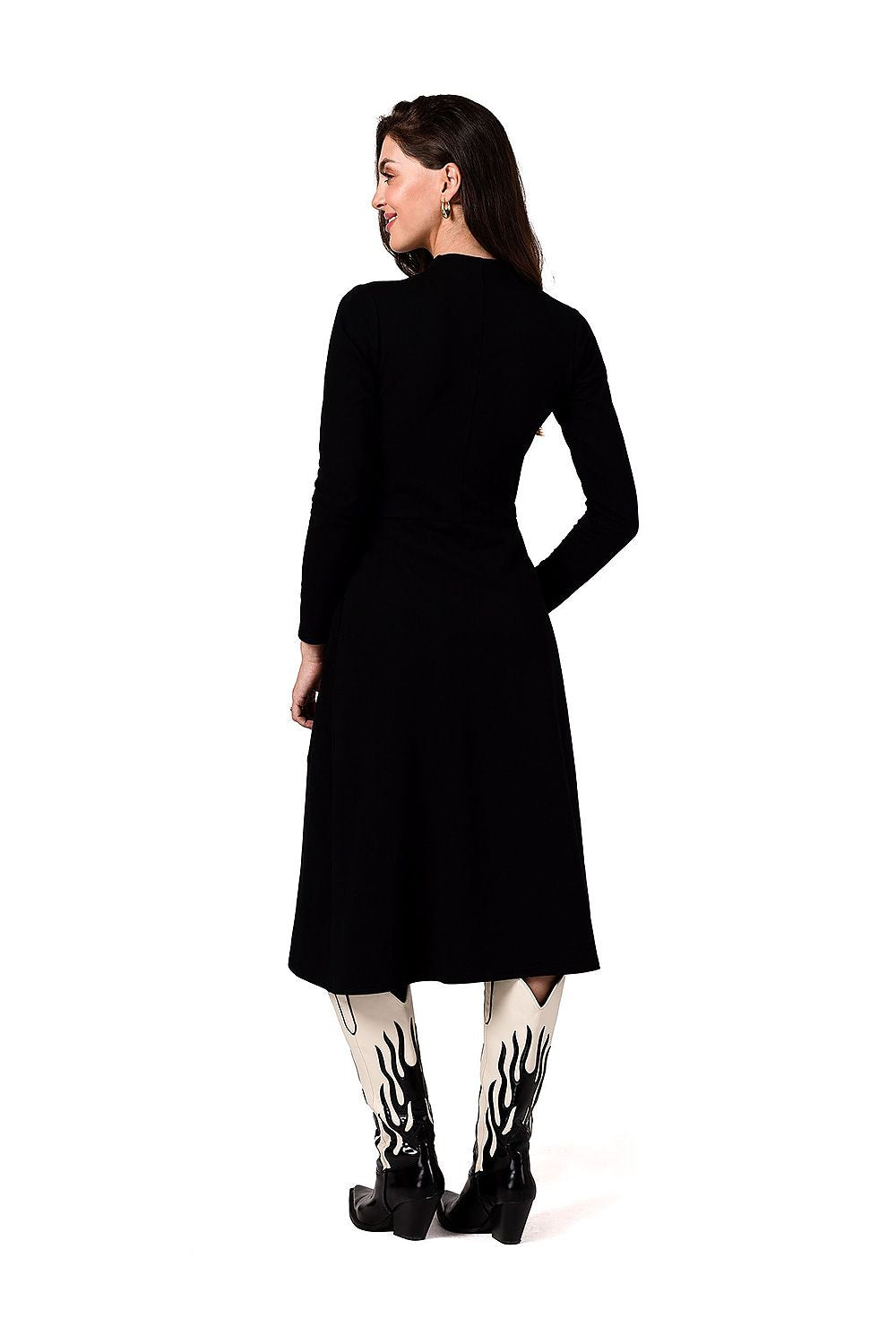BeWear Women's Midi Autumn Professional Long Sleeves Dress
