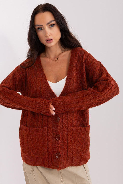 A.T. European Women's Acrylic Buttoned-down Sweater Cardigan