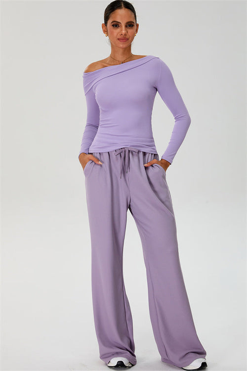 The Rush Off-shoulder T-shirt Sweatpants 2-Piece Set