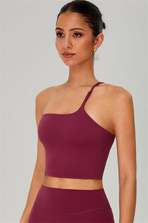 The Jewel One-Shoulder Crop Top Shorts 2-Piece Set