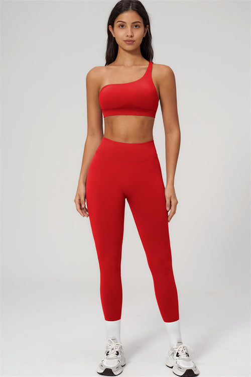The Empower One-Shoulder Sports Bra Leggings 2-Piece Set