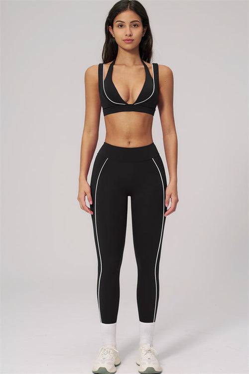 The Clarity Contour Line Sports Bra Leggings 2-Piece Set