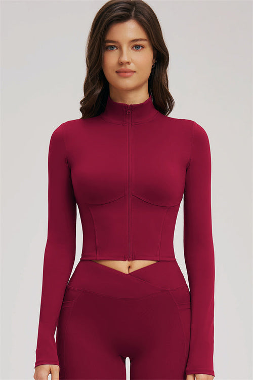 The Sizzle Zip Jacket Sports Bra Flared Leggings 3-Piece Set