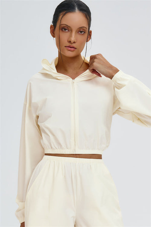 The Svelte UV protection Crop Hoodie