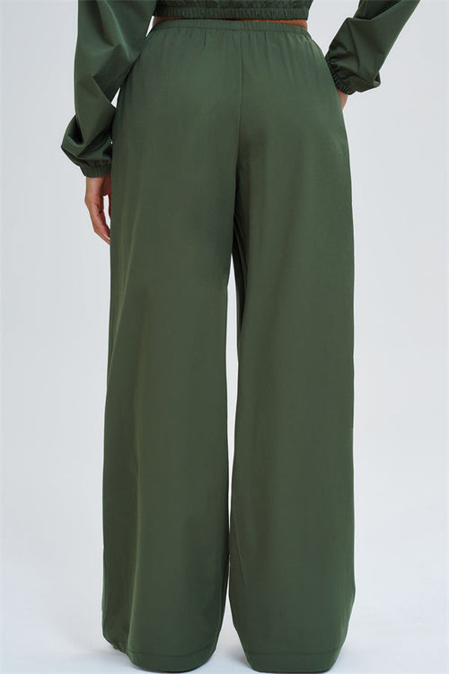 The Svelte UV protection Crop Hoodie Sweatpants 2-Piece Set
