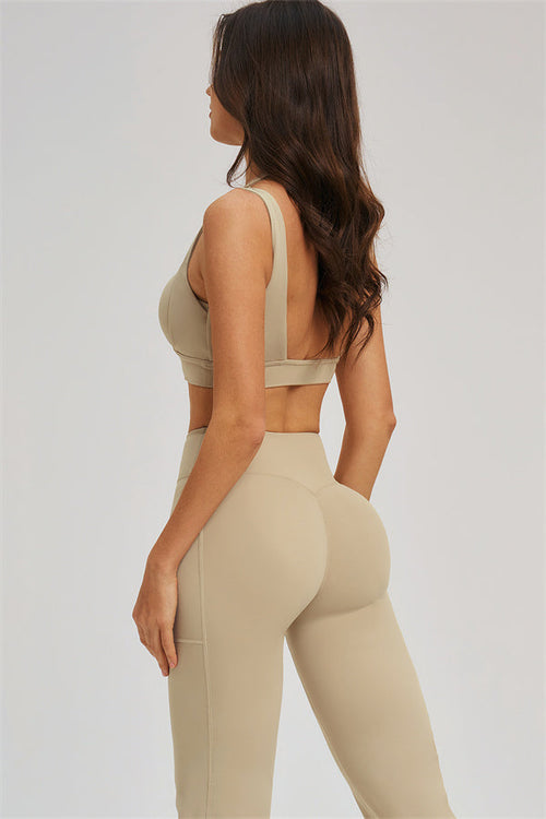 The Sizzle Sports Bra Flared Leggings 2-Piece Set