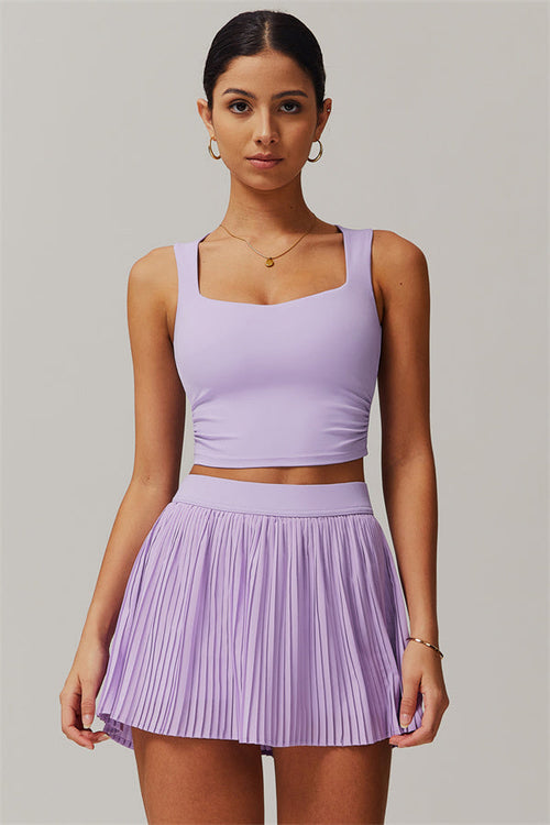 The Balance Crop Top Tennis Skirt 2-Piece Set