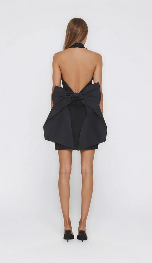 Eden Cocktail Mini Dress – Black