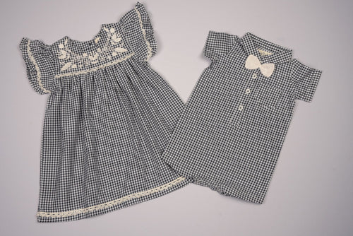 Embroidered Yoke Eith Ruffle Sleeves  Dress