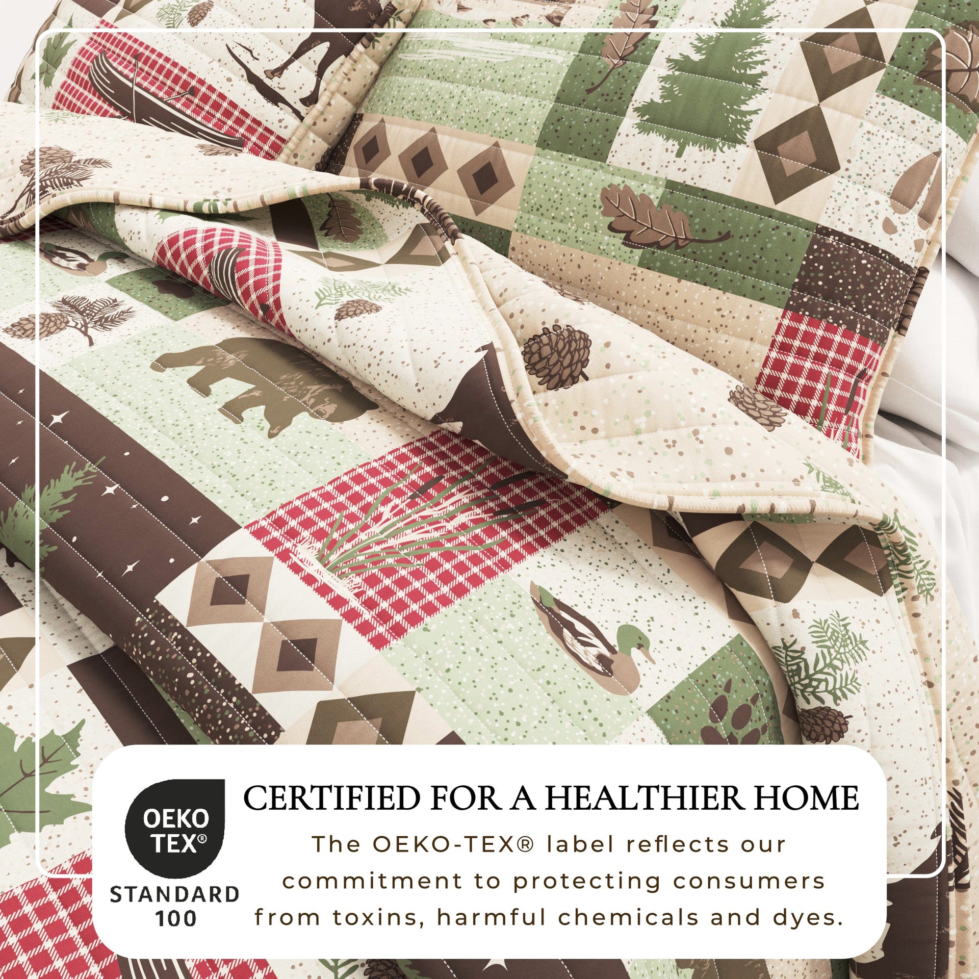 Wilder Collection 3 Piece Lodge Quilt Set